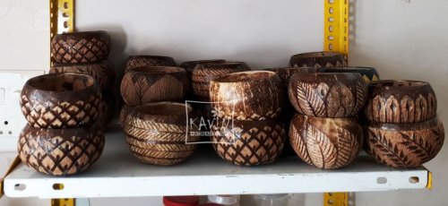 Custom Key tags - Coconut shell